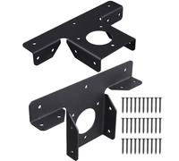 Kit en T ajustable - Soporte de pérgola con extensión de 3 vías con estructura de metal resistente, fijación segura para postes de 4x4 pulgadas | Hardware versátil para conectores de vigas para