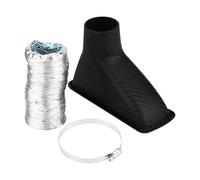 Kit Entrada Embudo Aire Turbo Plástico ABS Para Parachoques Delantero Respiradero Admisión Tubo Frío Universal Para Automóvil Tubo Admisión Aire Frío(Square)