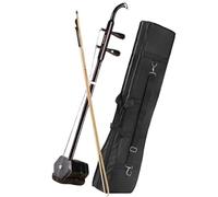 Kit Erhu De Madera De Color, Instrumento Tradicional Chino De 2 Cuerdas Con Patrón De Grabado Profesional Erhu