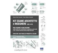 Kit esame di abilitazione alle professioni di architetto sez. A-B, ingegnere sez. A-B, geometra, perito edile e per i concorsi nell’area tecnica degli Enti locali. Con oltre 1365 tavole di progett...