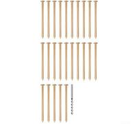 Kit esencial de uñas de cobre para jardineros, solución eficiente para controlar el crecimiento de plantas no deseado (25 piezas)