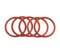 Kit espaciador de casete de aleación de aluminio mecanizado CNC, 5 piezas para juntas de pedalier de bicicleta y requisitos de pila de cubo de volante (1 mm, rojo)