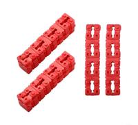 Kit espaciador de interruptor de pared 24 juntas de plástico rojo para instalaciones eléctricas y reparaciones eficientes (48 piezas)