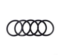 Kit espaciador de pedalier para bicicleta, arandela de cubo de aleación de aluminio CNC para ajuste de casete de bicicleta de carretera, negro, paquete de 5, 35 mm de diámetro interior (1.5 mm, negro)