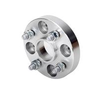 Kit espaciador de ruedas 2 piezas 15/20/25/30/35/40 mm PCD 4x114,3 CB 64,1 adaptador espaciador de rueda traje 4 terminales(2PCS 35mm Silver)