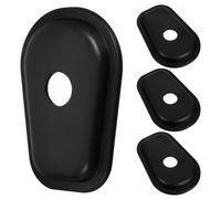 Kit Espaciador de Señal de Motocicleta, Adaptador Negro | Junta de Sellado Resistente al Clima, para Soportes de Indicador en Moto, Repuesto y Mejora