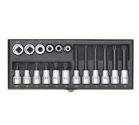KIT ESPECIAL PARA TORNILLOS SPLINE XZN 18 PIEZAS 1/2" PROXXON 23296