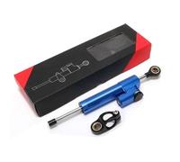 Kit estabilizador de amortiguador dirección ajustable para motocicleta universal(Blue Black)