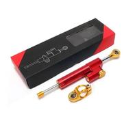 Kit estabilizador de amortiguador dirección ajustable para motocicleta universal(Red Golden)
