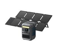 Kit Estación de Energía Anker Solix C300X DC 288Wh 300W 7 Puertos LiFePO4 + Placa Solar PS60