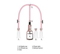 Kit estimulador vaginal masajeador de mama bomba chupa pezones y clítoris