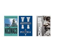 Kit Ética a Nicômaco + A Política de Aristóteles + Retórica - Aristóteles