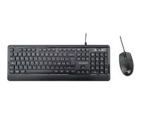 KIT EXCLUSIVE TASTIERA + MOUSE CON FILO - NERA (MY539)