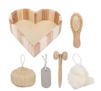 Kit exfoliante de ducha, peine de piedra pómez, masajeador facial, limpieza profunda, suministros de baño para bañarse y ducharse