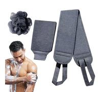 Kit exfoliante para ducha: esponja de flores para baño, guantes de doble | cara, paño de elástico, agarre cómodo | Cuidado facial, experiencia de spa, accesorios de baño, piel refrescante, fami