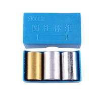 Kit experimental for el estudio de la densidad: bloques cilíndricos cobre, hierro y aluminio. Equipo laboratorio física for demostración relación masa-volumen