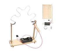 Kit Experimentos Circuitos - Madera 14 x 6 x 12 cm | Juguete de aprendizaje eléctrico físico STEM niños | Set proyecto educativo Creatividad Ingeniería Escuela Casa Uso