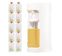 Kit Exprimidor De Bolsas De Alimentos Reutilizables: Contenedor De Llenado De Puré Portátil, Soporte Dispensador De Puré De Manzana Resistente A Fugas, De Almacenamiento De Refrigerios Para Be