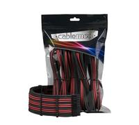 Kit extensión de cables CableMod PRO ModMesh CM-PCAB-BKIT-NKCR-3PK-R Carbono Rojo peines preinstalados