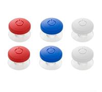 Kit extensor de botón de descarga de tanque de inodoro, 6 piezas para botones redondos superiores, se adapta a la mayoría de tanques de inodoro residenciales