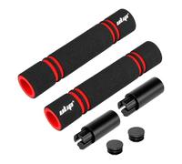 Kit extensor de manillar de aluminio con empuñaduras de esponja para Xiaomi M365 Pro, Pro2, 1S, MI3 y Segway-Ninebot ES1-ES4, E22-E45 Series, negro/rojo