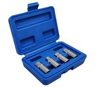 Kit Extracción De Pernos - Removedor Universal Multi-Estría 6,35 mm, 4 Piezas,Extractor De Pernos Pelados - Para Coches Dañados Mecánica Mantenimiento Hogar Taller Garaje Obra Reparación