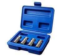 Kit extracción pernos rotos,4 Piezas Removedor Universal Multirranuras 6,35 mm - Juego de extractores de tornillos,Para Coches Dañados Mecánica Mantenimiento Hogar Taller Garaje Obra Reparación