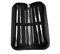 Kit extractor de herramientas faciales de acné de acero inoxidable de 7 piezas para eliminar el acné facial