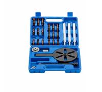 Kit Extractor Universal Rodamientos con Cuerpo y Varillas Soporte para Mantenimiento Motores y Equipos Mecanicos en Garaje Profesional, Acero Rojo