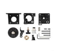 Kit extrusor de titanio ligero para impresora 3D, montaje V6 de alimentación remota, compatible con Ender 3, asas de filamento flexible de 1.75 mm, para rojo (negro)