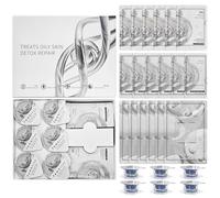 Kit Facial CO₂ Elitzia - 6 juegos/caja para máquina facial de oxígeno CO₂, regulación de piel grasa y mejora de textura ETDMASK7 (Fórmula Reguladora)