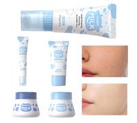 Kit Facial Para El Cuidado De La Piel Radiante | Descubra El Kit Para La Piel , El Set De Cuidado Facial Delicado, El Set De Cuidado De La Piel Con Limpiador Crema De Ojos Hidratante Protección