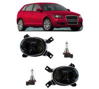 Kit Faros Antiniebla Fumar Negro + H11 Apto para Audi A3 8P 04/2008