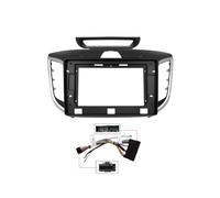 Kit Fascia Montaje instalación Radio para Hyundai para IX25 para Creta 14-19 9/10 Pulgadas Radio Coche Android Reproductor MP5 Marco Principal Fascia Conjunto de Panel de Radio(Frame cable-10 Inch)