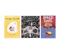Kit Felpo Filva + Contos de enganar a morte + Fantastic Mr. Fox
