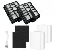 Kit Filtros Recambio para shark IW3511 para Detect para Pro 2 HEPA | 2 filtros HEPA, 2 espuma, 2 , cepillo incluido, compatible IW3511 IW3120