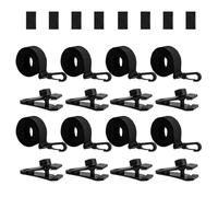 Kit Fissaggio Copertura Solare Con Cinghie - E Clip Resistenti Ai Raggi UV - Ganci Robusti E Occhielli Di Ricambio | Ideale Per Tende Da Sole | Vele Ombreggianti | Campeggio E Giardini
