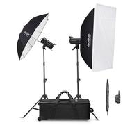 Kit flash de estudio Godox SK300IIV-C doble flash, pies, softbox y transmisión inalámbrica