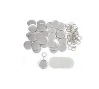 Kit for hacer llaveros con botones, 100 piezas, 58 mm, espejo, abrebotellas, máquina for Para fiestas, eventos deportivos(100PCS Iron 58MM)