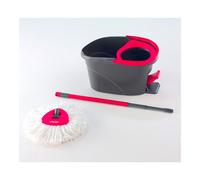 Kit fregona c/palo telescópico + cubo escurridor VILEDA clean&wring