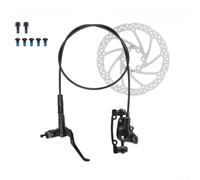Kit Freno Hidráulico Negro Aleación Aluminio Kit Freno Hidráulico | Aleación aluminio, ligero , antióxido, duración prolongada, rendimiento preciso(Right front + disc)