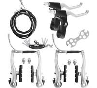 Kit Frenos para v-brake Bici MTB Aluminio Cable 200cm Kit Frenos | Aluminio aleación, cable 200cm, para delantero 80cm, palancas negras, instalación rápida