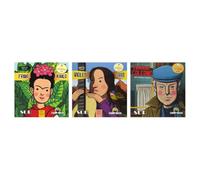 Kit Frida Kahlo Vol. 1 + Violeta Parra Vol. 2 + Eduardo Galeano Vol. 1