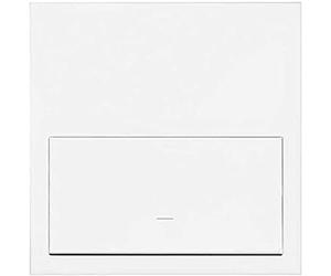 Kit front horizontal para 1 elemento con 1 tecla, serie 100, 3 x 11 x 11 centímetros, color blanco mate (referencia: 10020101-230)