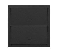 Kit front, serie 100 de 1 elemento 2 teclas, serie 100, 3 x 12 x 8,3 centímetros, color negro mate (referencia: 10020103-238)