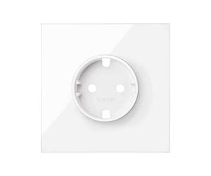 Kit frontal 1 elemento 1 base blanco brillo Simon 100 - 10020105-130