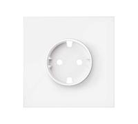 Kit frontal 1 elemento con 1 enchufe Schuko blanco mate Simon 100 - 10020105-230