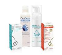 Kit Full Carederm | Carevit Complex, Loción de retinol, Gel limpiador, Caresun RS, Greasycare | Reducción del Estrés Oxidativo | Apoyo al Bienestar Físico y Mental | Cabello Uñas y Energía Celular