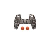 Funda + grips - FR-TEC Custom Kit, Para PS5, Camuflaje + sticker para el touchpad