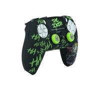 KIT FUNDA+GRIPS+STICKER MANDO PS5 FR-TEC DC JOKER